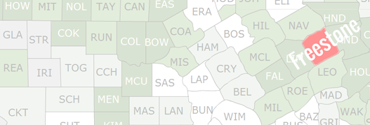 Freestone County Map