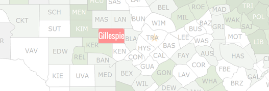 Gillespie County Map