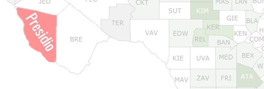 Presidio County Map