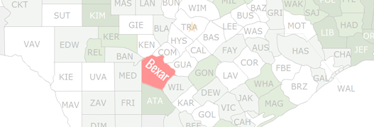 Bexar County Map