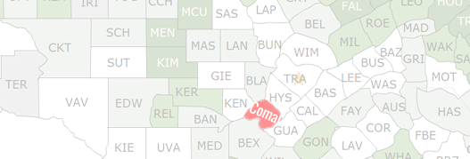 Comal County Map