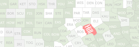 Hill County Map