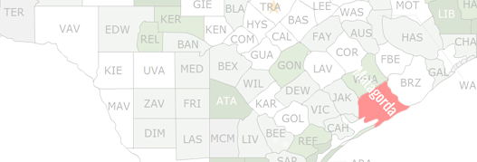 Matagorda County Map