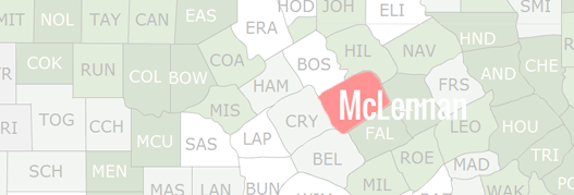 McLennan County Map