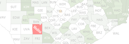 Medina County Map