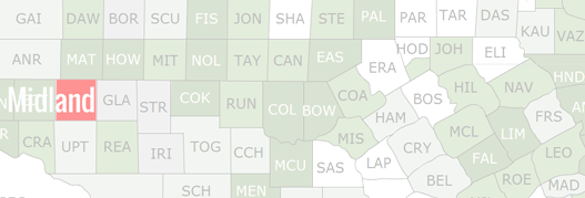 Midland County Map