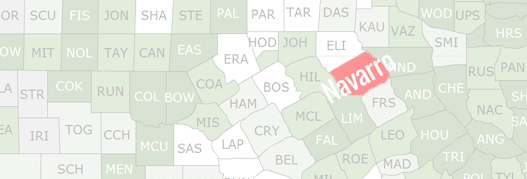 Navarro County Map