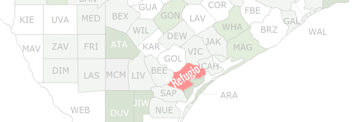 Refugio County Map