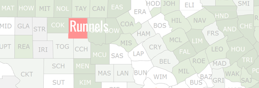 Runnels County Map