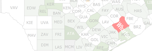 Wharton County Map